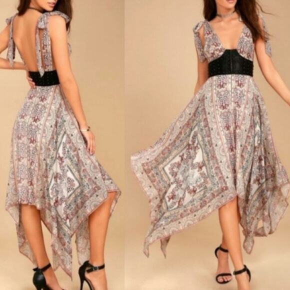 Free People Faux Leather You For Me Asymmetrical Dress - Picture 1 of 7